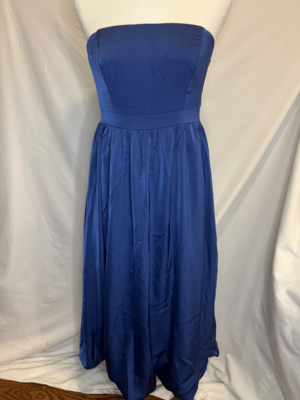 Lulus Strapless Royal Blue Midi Dress NWT Size Medium